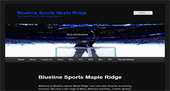 Desktop Screenshot of bluelinesports.ca