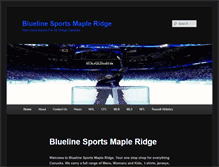 Tablet Screenshot of bluelinesports.ca